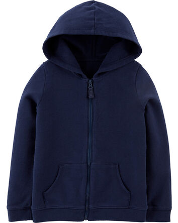 Zip-Up French Terry Hoodie, 