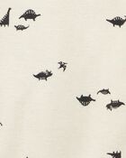 Baby Boy 5-Pack Striped Dinosaur Short-Sleeve Bodysuits, image 4 of 8 slides