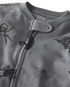 Baby Organic Cotton Sleep & Play Pajamas in Spooky Creatures Print, image 2 of 5 slides