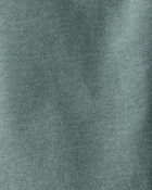 Toddler Boy Solid Fleece Cotton Jogger - Green, image 3 of 4 slides