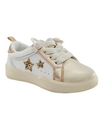 Toddler Metallic Star Sneakers - Gold, 