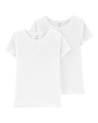2-Pack Cotton Short-Sleeve Undershirts, image 1 of 2 slides