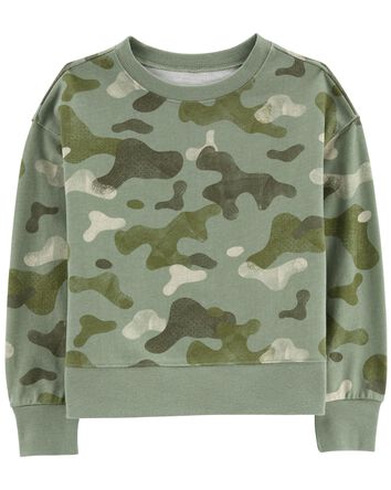 Kid Camo French Terry Top, 