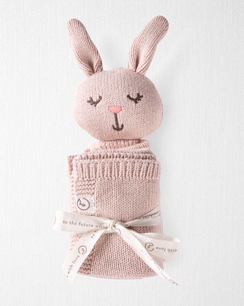Baby Girl Organic Cotton Bunny Lovey, 