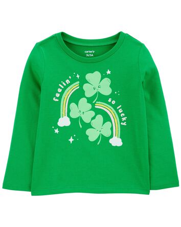 St. Patrick's Day Cotton Blend Graphic Tee, 