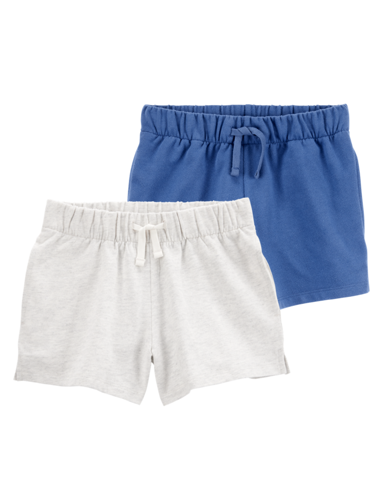 Kid 2-Pack Pull-On French Terry Shorts, image 1 of 7 slides