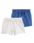Kid 2-Pack Pull-On French Terry Shorts, image 1 of 7 slides