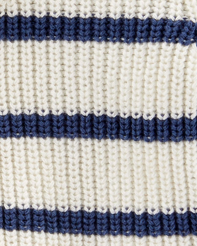 Baby Chunky Knit Striped Cardigan , image 2 of 3 slides