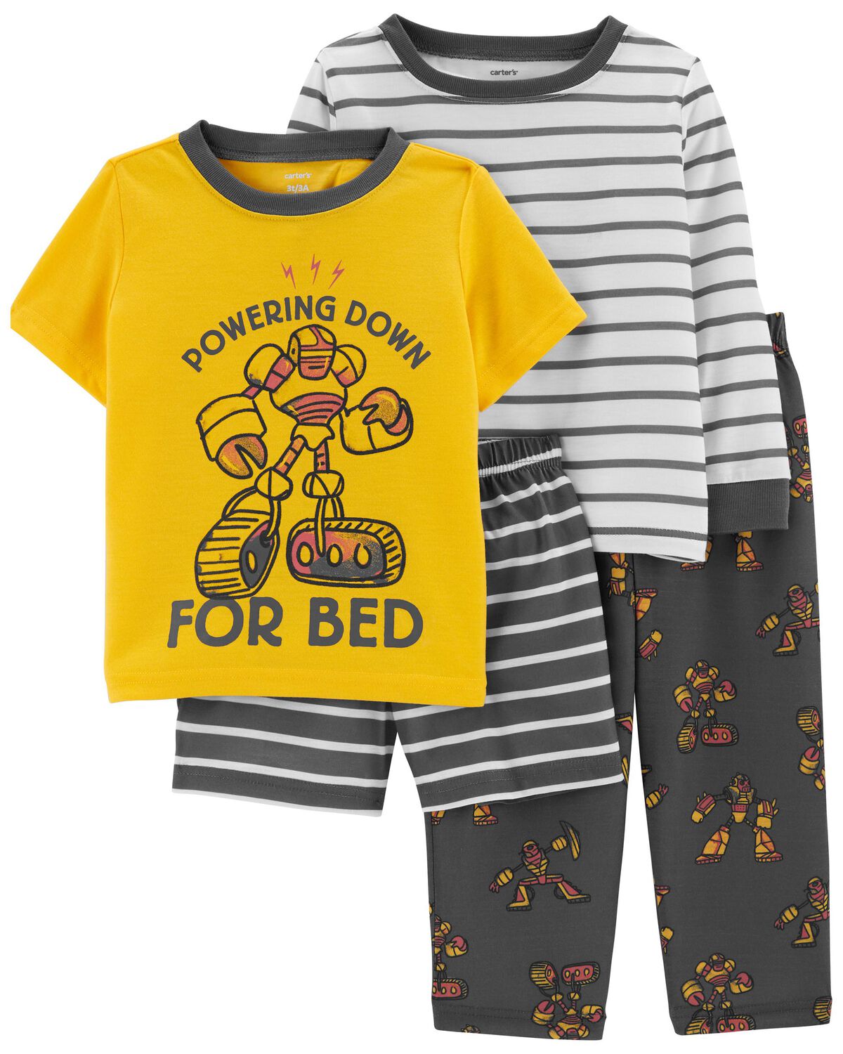 Toddler 4-Piece Construction Loose Fit Pajamas