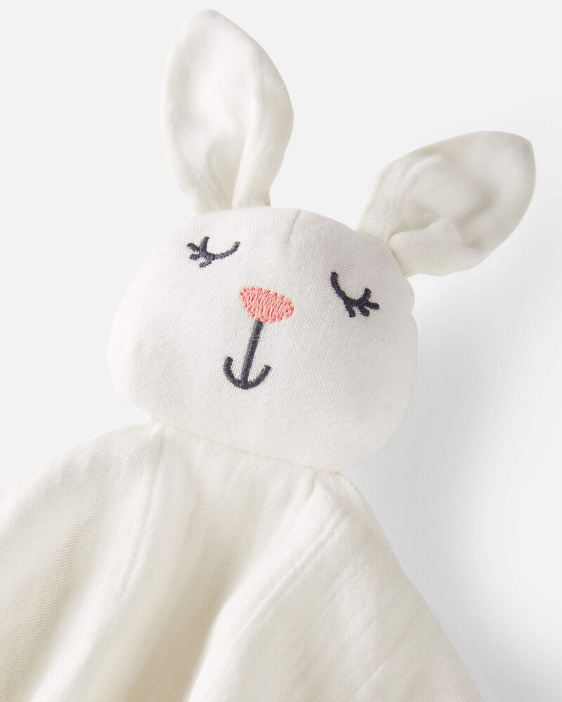 Organic Cotton Muslin Bunny Lovie, image 3 of 4 slides