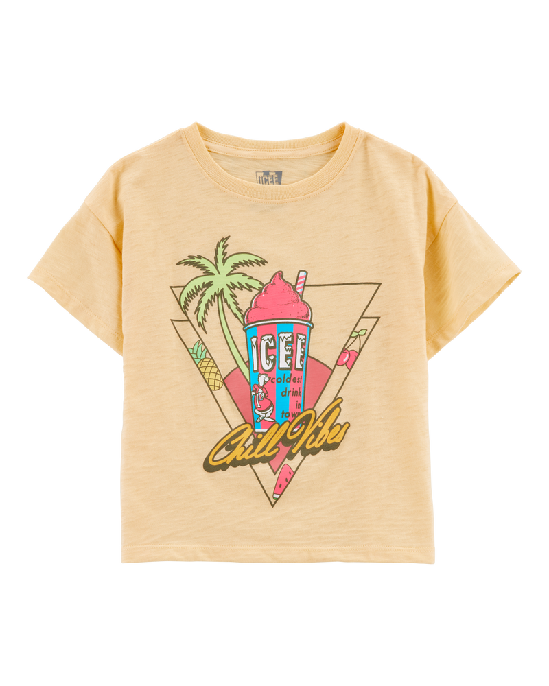 Kid Icee Graphic Tee - Yellow, image 1 of 3 slides