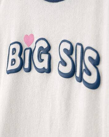 Toddler Girl 'Big Sis' Graphic Tee - Ivory, 