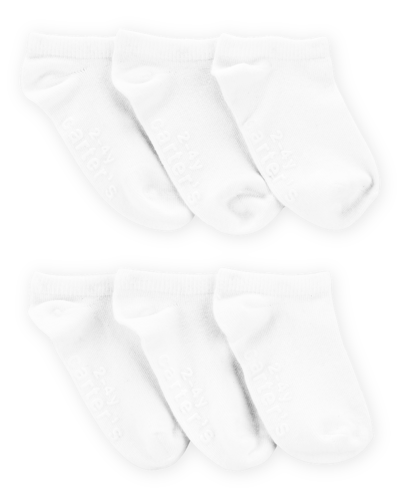 Toddler 6-Pack No-Show Socks, image 1 of 3 slides
