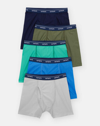 Kid 5-Pack Active Mesh Boxer Briefs Underwear
, 