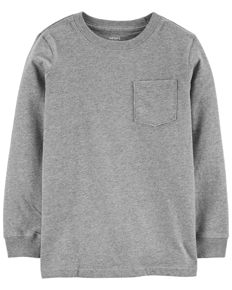 Kid Long-Sleeve Pocket Tee, image 1 of 3 slides