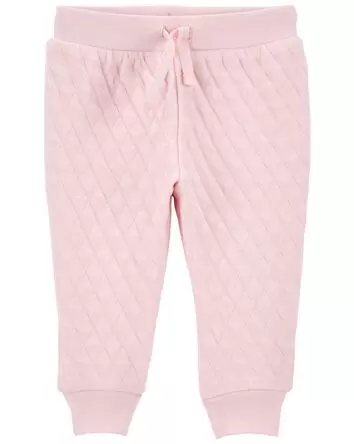 Baby Quilted Double Knit Joggers, 