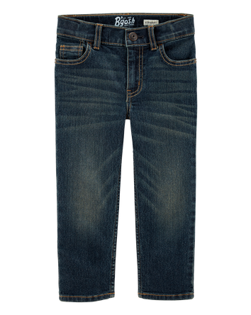 Toddler Faded Dark Wash Straight-Leg Jeans, 