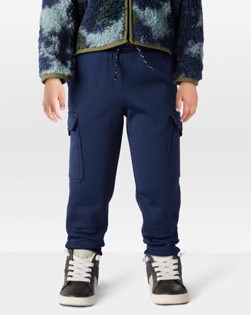Toddler Solid Fleece Pants - Navy, 