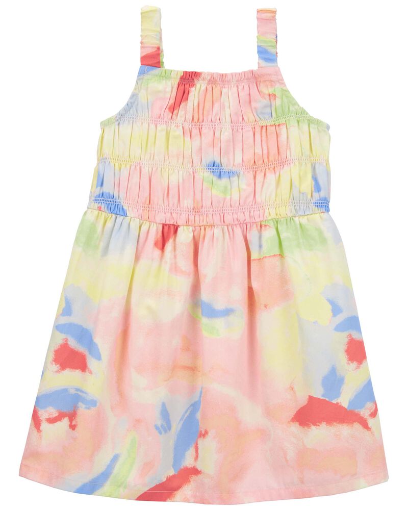Toddler Watercolor Sleeveless Dress, image 1 of 5 slides