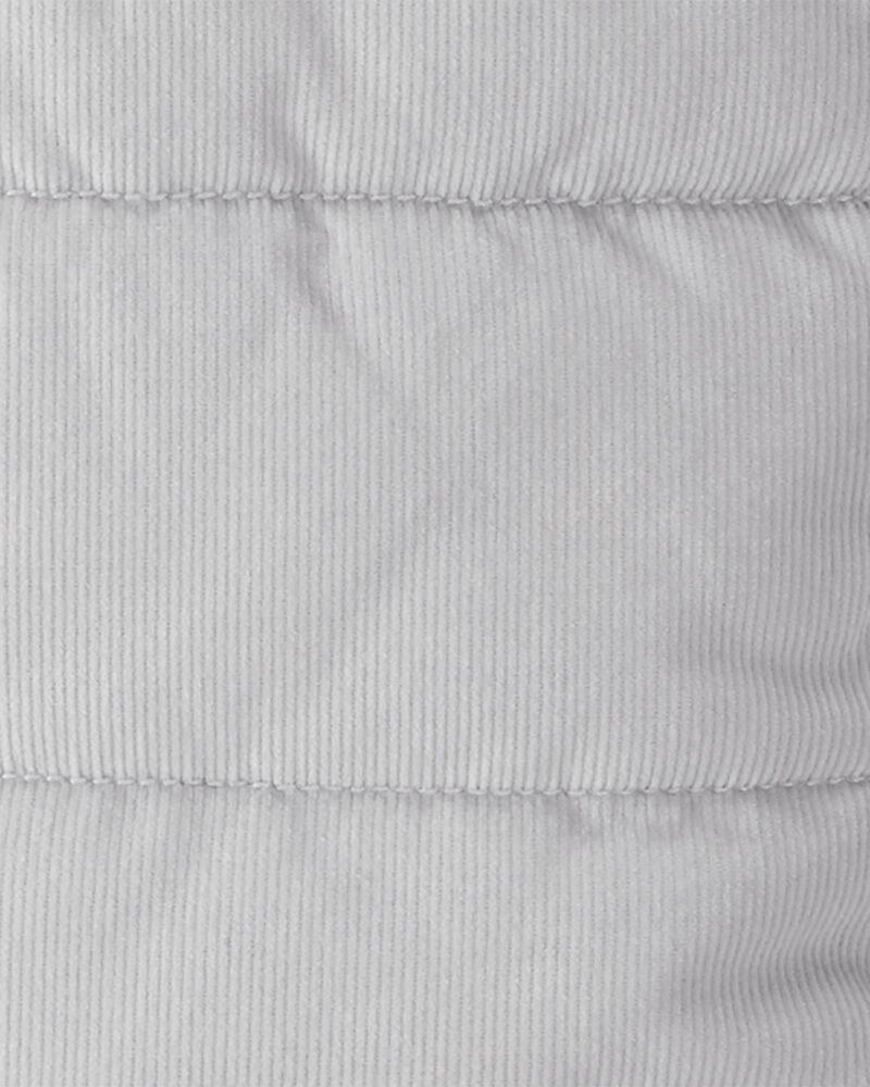 Baby Corduroy Puffer Vest Made with Organic Cotton, image 3 of 3 slides