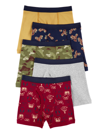 Boys 5-Pack Boxer Briefs Underwear, 