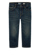 Toddler Faded Dark Wash Straight-Leg Jeans, image 1 of 5 slides