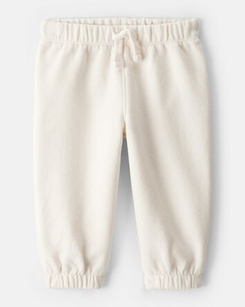Baby Girl DayDream Fleece Pants - Cream, 