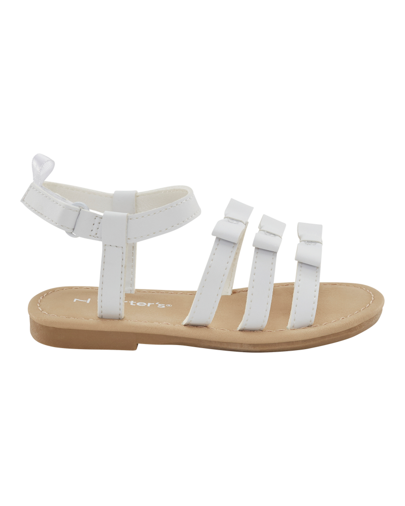 Toddler Strappy Sandals - White, image 2 of 7 slides