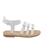 Toddler Strappy Sandals - White, image 2 of 7 slides