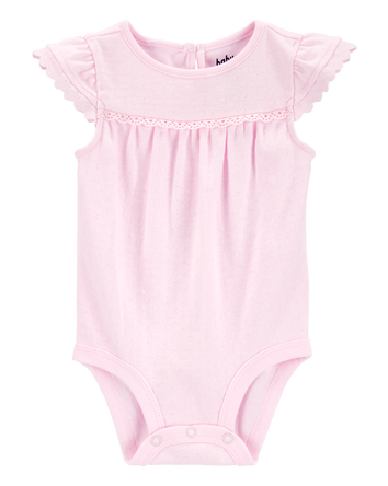 Baby 2-Piece Pointelle Bodysuit & Embroidered Hem Pants Set, 