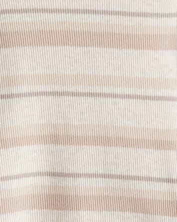 Baby Girl Striped Long-Sleeve Top - Cream, 