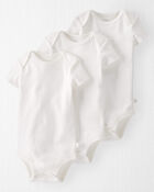 Baby 3-Pack Organic Cotton Rib Bodysuits
, image 1 of 4 slides