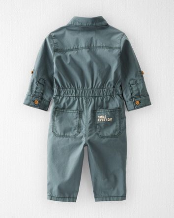 Baby Organic Cotton Smile Everyday Utility Jumpsuit, 