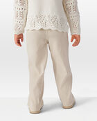 Toddler Pull-On Drawstring Pant - Tan, image 3 of 6 slides