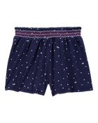 Kid Star Print Flowy Pull-On Shorts, image 2 of 4 slides