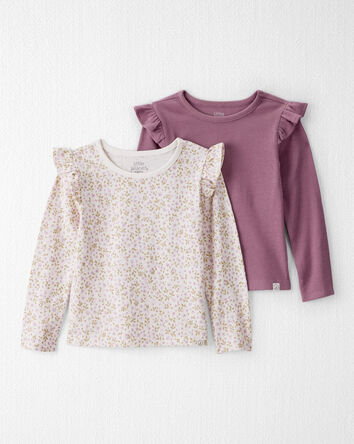 Toddler 
2-Pack Organic Cotton Tees in Botanic Muse Print, 