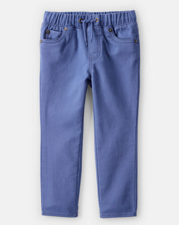Toddler Boy Cotton Pull-On Fashion Pants -  Blue, 