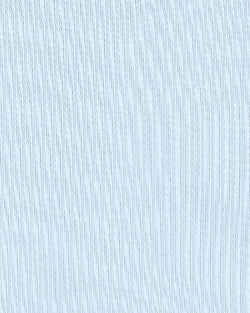 Baby Solid PurelySoft Footie 1-Piece Pajamas - Blue, image 3 of 5 slides