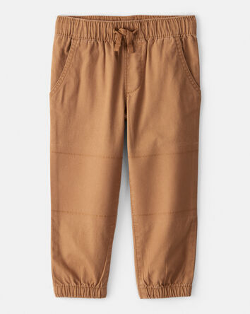 Toddler Boy Cotton Pull-On Fashion Pants - Brown, 