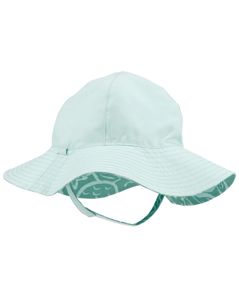 Baby Ocean Print Reversible Swim Hat, image 2 of 3 slides