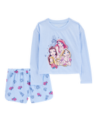 Kid Disney© Princess  Loose-Fit 2-Piece Pajamas - Blue, image 1 of 3 slides