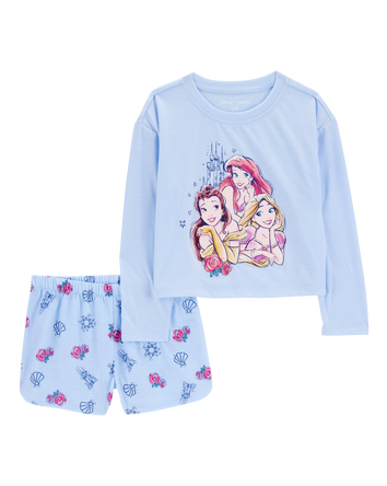 Kid Disney© Princess  Loose-Fit 2-Piece Pajamas - Blue, 