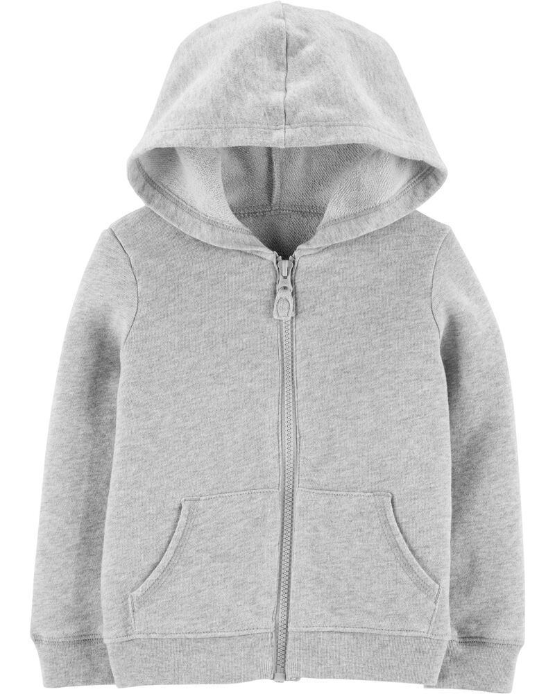 Zip-Up French Terry Hoodie, image 1 of 2 slides