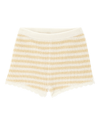 Baby Knit Striped Shorts - Yellow, image 1 of 3 slides