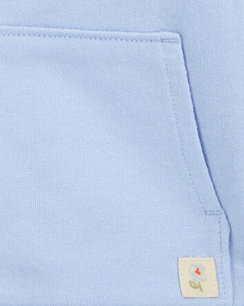 Baby Zip-Up French Terry Hoodie - Blue, 
