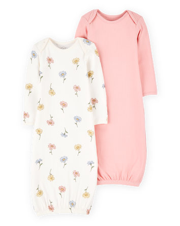 Baby 2-Pack PurelySoft Sleeper Gowns - Pink, 