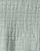 Baby Organic Cotton Textured Gauze Overalls in Sage Pond, image 2 of 6 slides