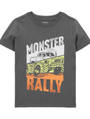 Grey - Toddler Monster Truck Graphic Tee