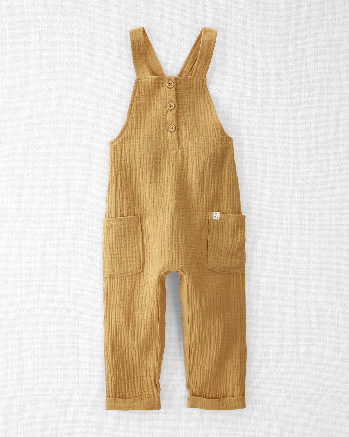 Prairie Grass Toddler Organic Cotton Gauze Overalls