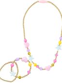 Multi - 3-Piece Beaded Necklace & Bracelets Set